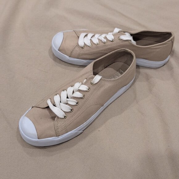 Polo Ralph Lauren Canvas Beige Beachy Sneakers - Women's sz 7.5 - Picture 5 of 12